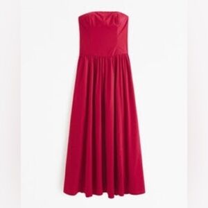 Abercrombie Strapless Drop-Waist Maxi Dress